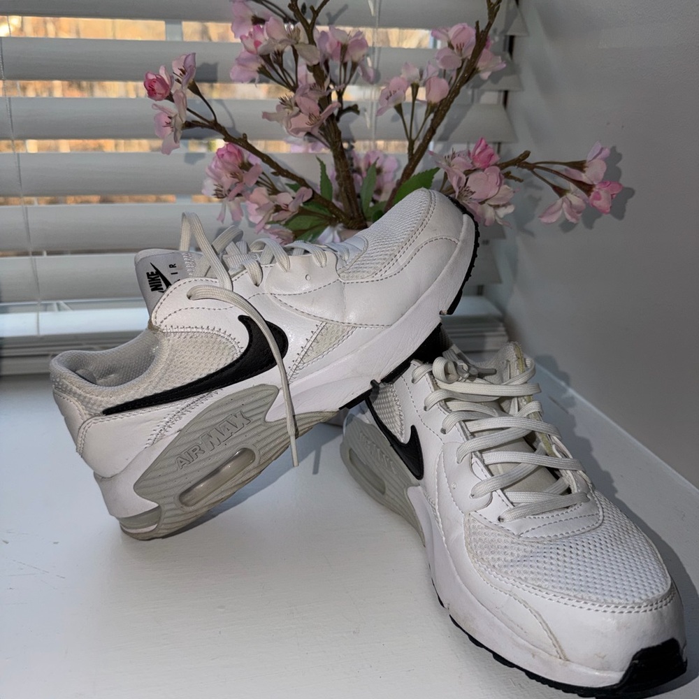 Nike White and Black Air Max Runner Sneakers